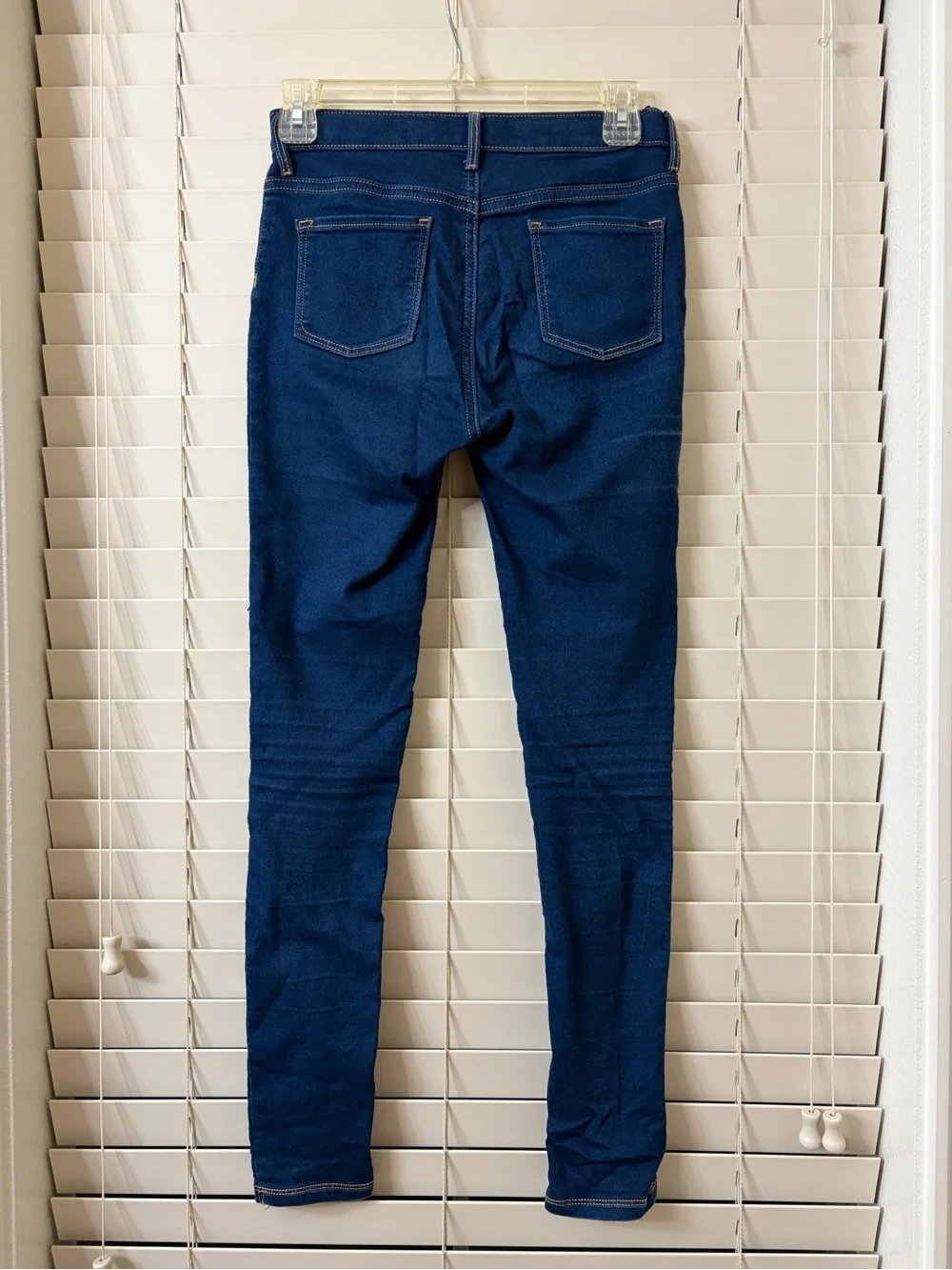 Old Navy Girls 14 Jeggings Blue Denim Stretch Skinny Jeans Pants Kids Dark Wash